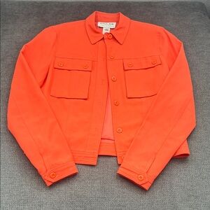 Oscar de la Renta Vibrant Orange Blazer